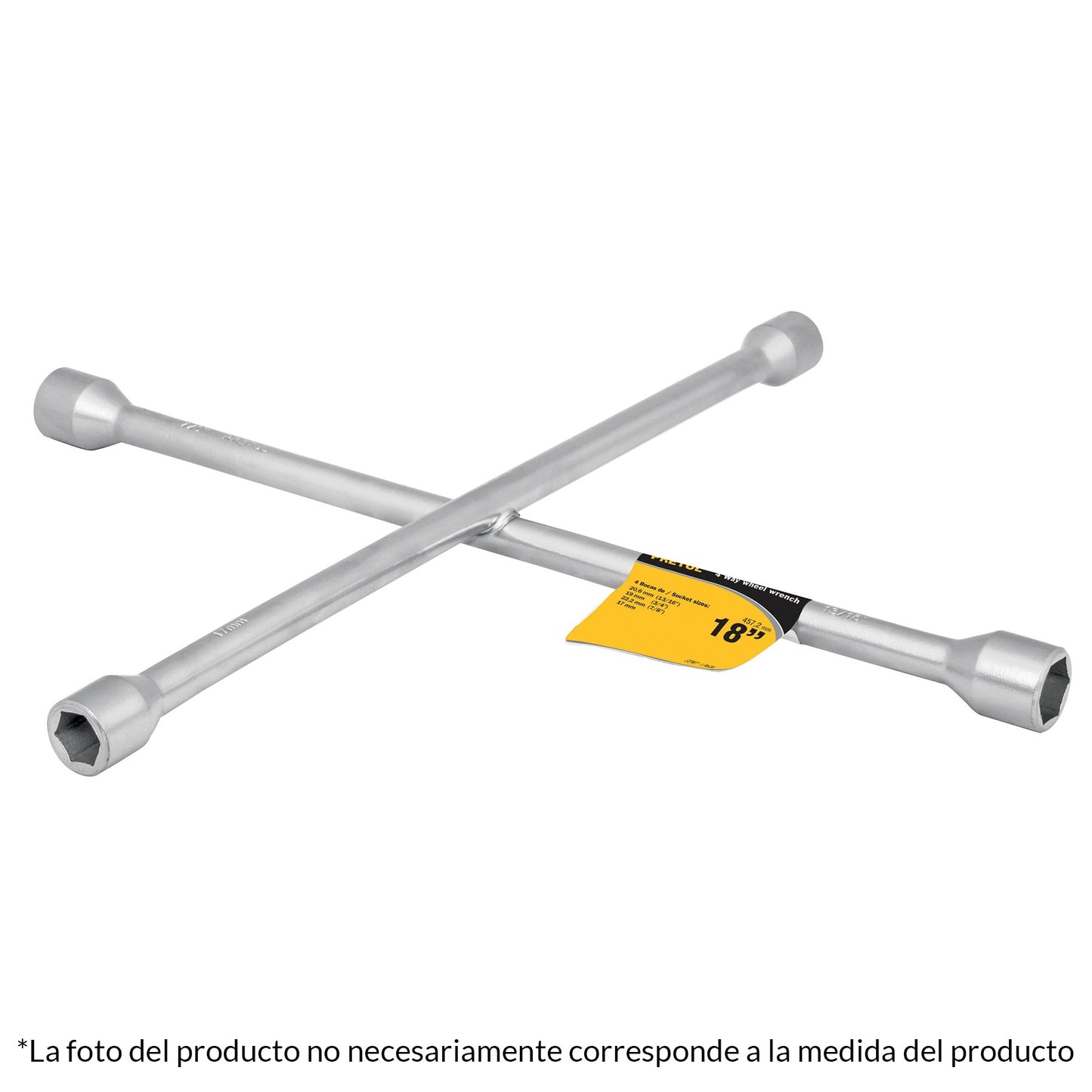 LLAVE DE CRUZ PARA AUTO, PRETUL