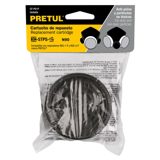 FILTRO DE REPUESTO, POLVOS Y PARTÍCULAS, PRETUL CÓDIGO: 23393 CLAVE: CF-PO-P - Electrum Digital