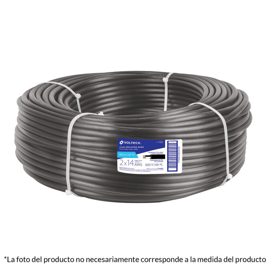 CABLE USO RUDO, 2 CONDUCTORES, ROLLO DE 100 M.