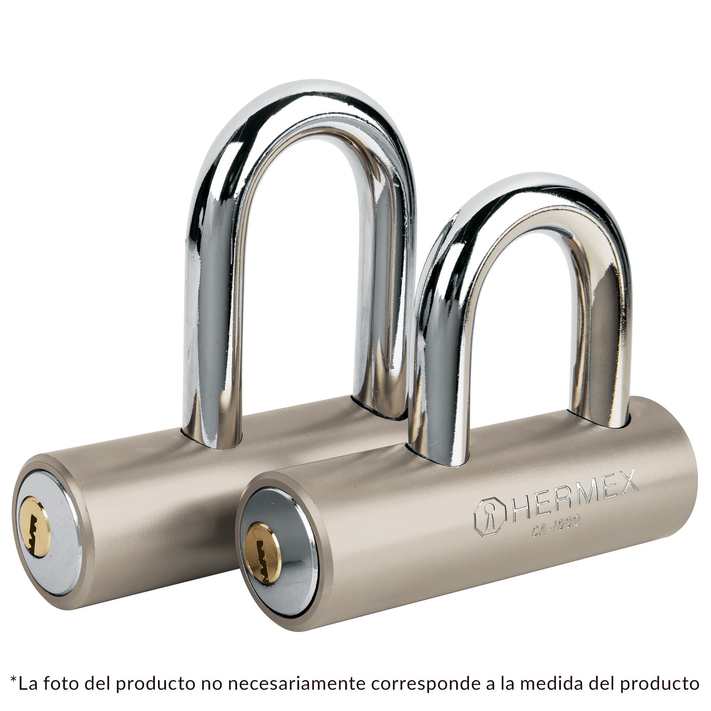CANDADO DE ACERO, 109MM, GANCHO LARGO, LLAVE DE PUNTOS CÓDIGO: 43366 CLAVE: CA-109LQ