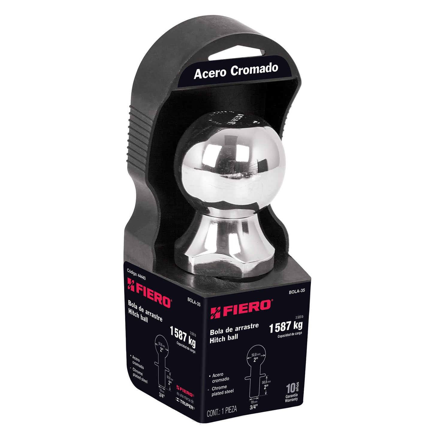 BOLA DE ARRASTRE, CAPACIDAD 3500 LB CÓDIGO: 44440 CLAVE: BOLA-35 - Electrum Digital