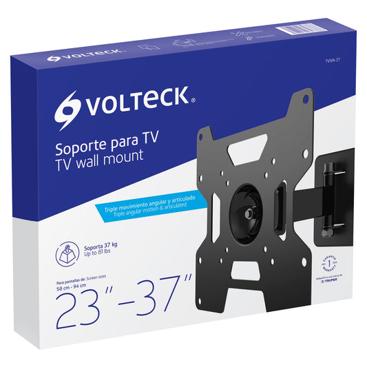 SOPORTE PARA TV, ARTICULADO, 23"-37" CÓDIGO: 46094 CLAVE: TVSM-37 - Electrum Digital