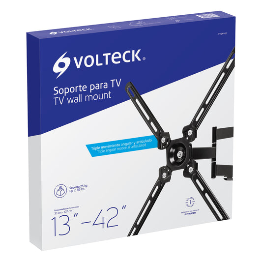 SOPORTE PARA TV, ARTICULADO, 13"-42" CÓDIGO: 46095 CLAVE: TVSM-42 - Electrum Digital