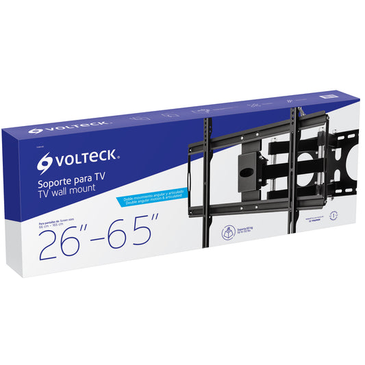 SOPORTE PARA TV, ARTICULADO, 26"-65" CÓDIGO: 46096 CLAVE: TVSM-65 - Electrum Digital