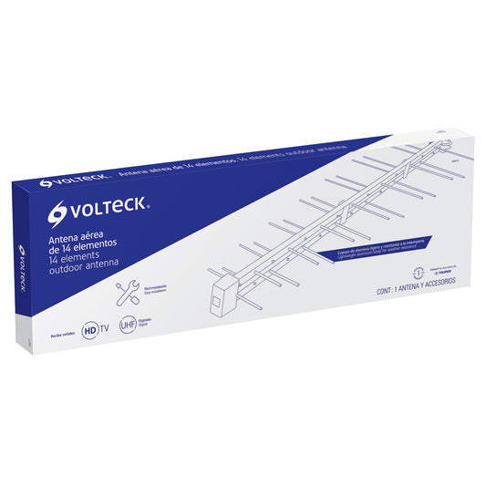 ANTENA AÉREA PARA EXTERIOR, 14 ELEMENTOS CÓDIGO: 48121 CLAVE: ANAE-14 - Electrum Digital