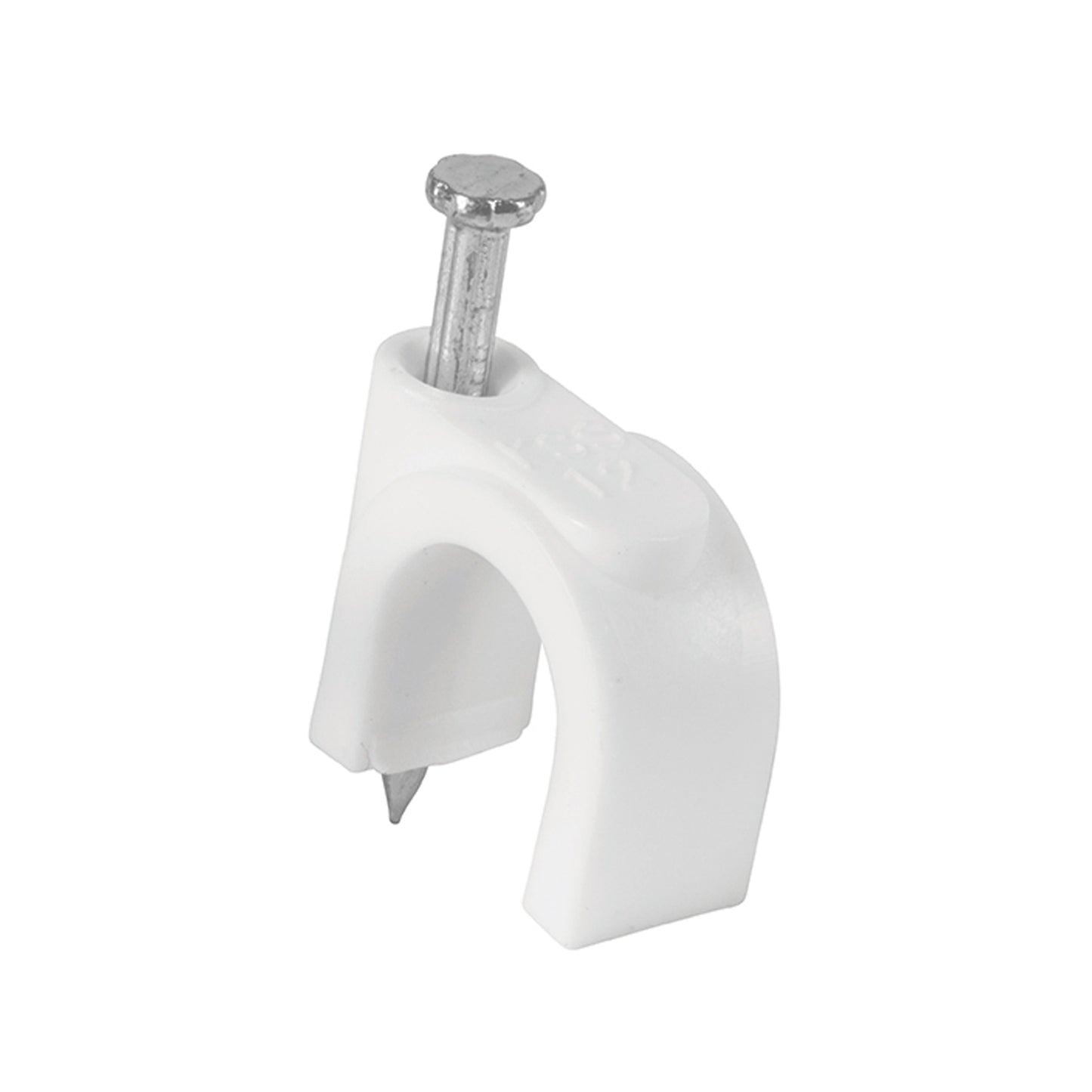 GRAPA PARA CABLE REDONDO, 5 MM, 6 MM, 8 MM, 10 MM, 12 MM, 16 MM, BLANCA, BOLSA CON 20 PIEZAS - Electrum Digital