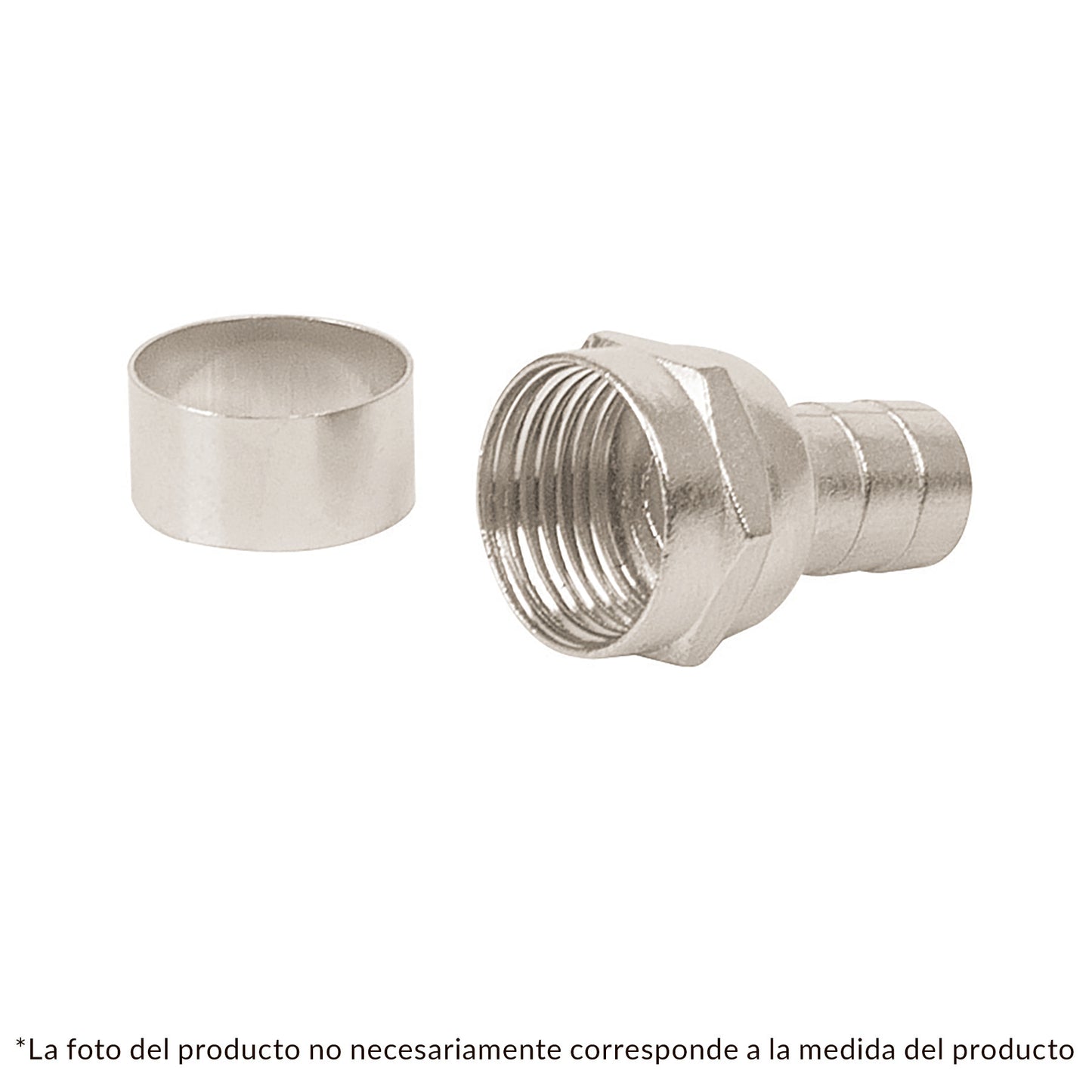 CONECTOR COAXIAL TIPO CAMPANA, BOLSA 4 PZAS - Electrum Digital