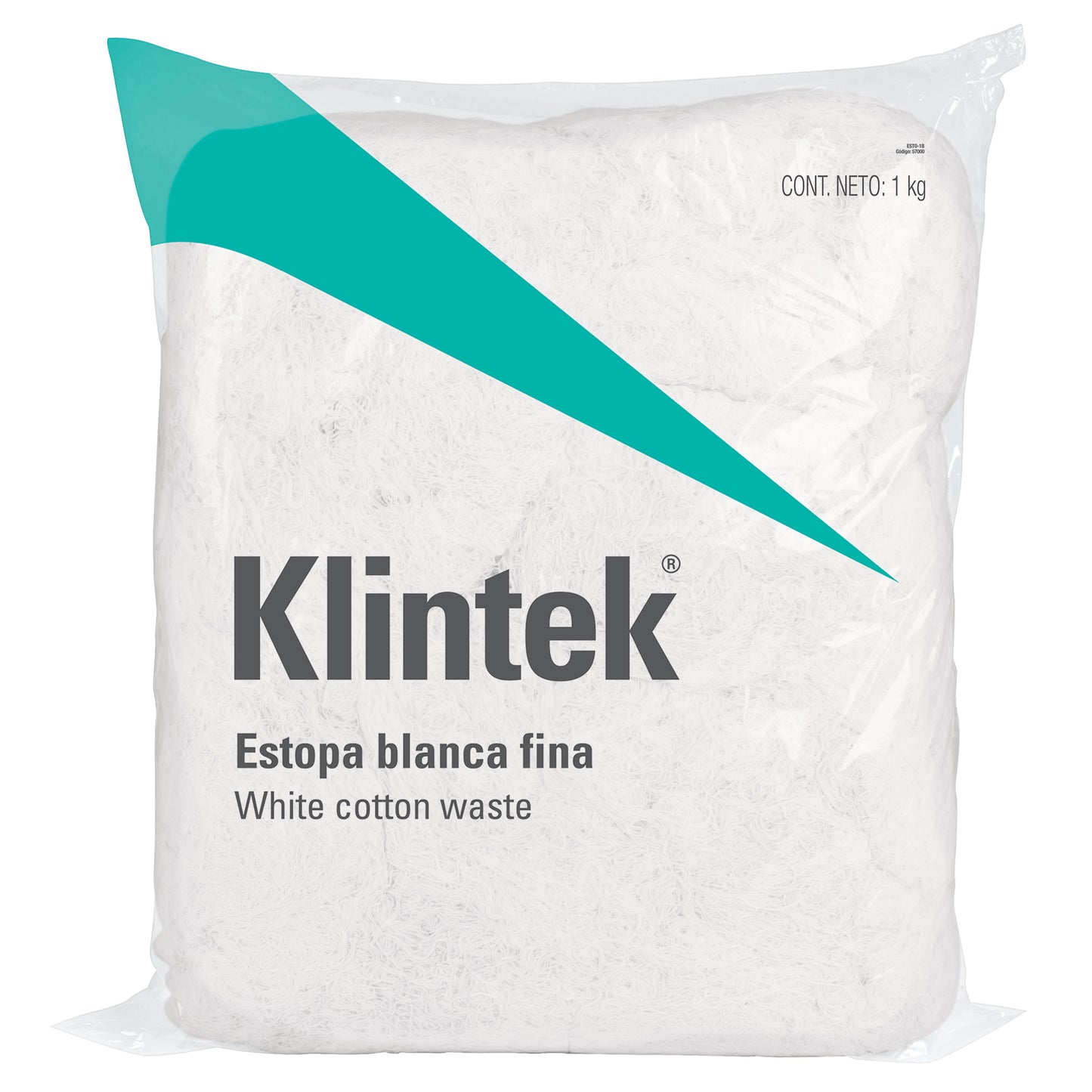 ESTOPA, 1 KG, COLOR BLANCA CÓDIGO: 57000 CLAVE: ESTO-1B - Electrum Digital