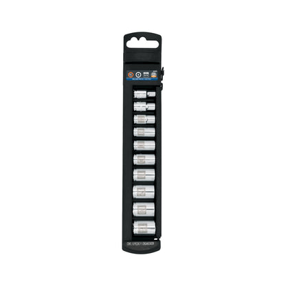 JUEGO DE DADOS CUADRO 1/4", 10 PIEZAS
