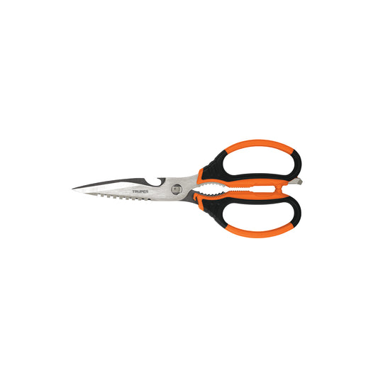 Tijera multiusos para cocina, 8", acero inoxidable
