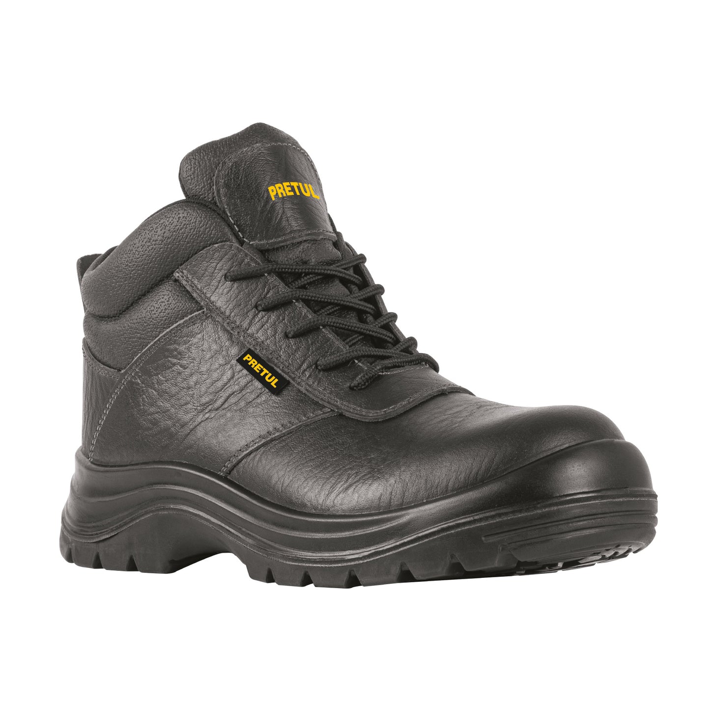 Bota de seguridad negra, casquillo de poliamida, PRETUL
