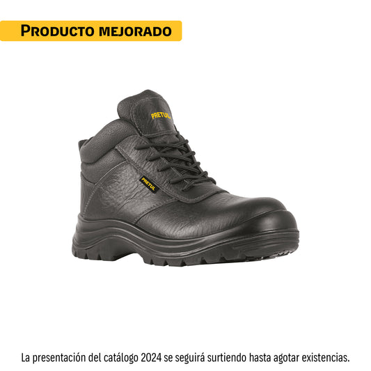 Bota de seguridad negra, casquillo de poliamida, PRETUL - Electrum Digital