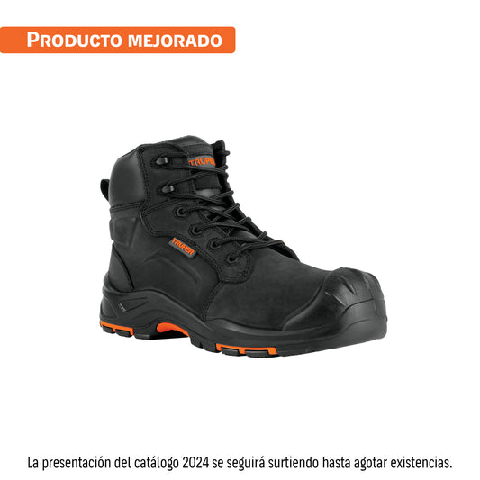 Bota de seguridad negra, dieléctrica antifatiga, Truper - Electrum Digital