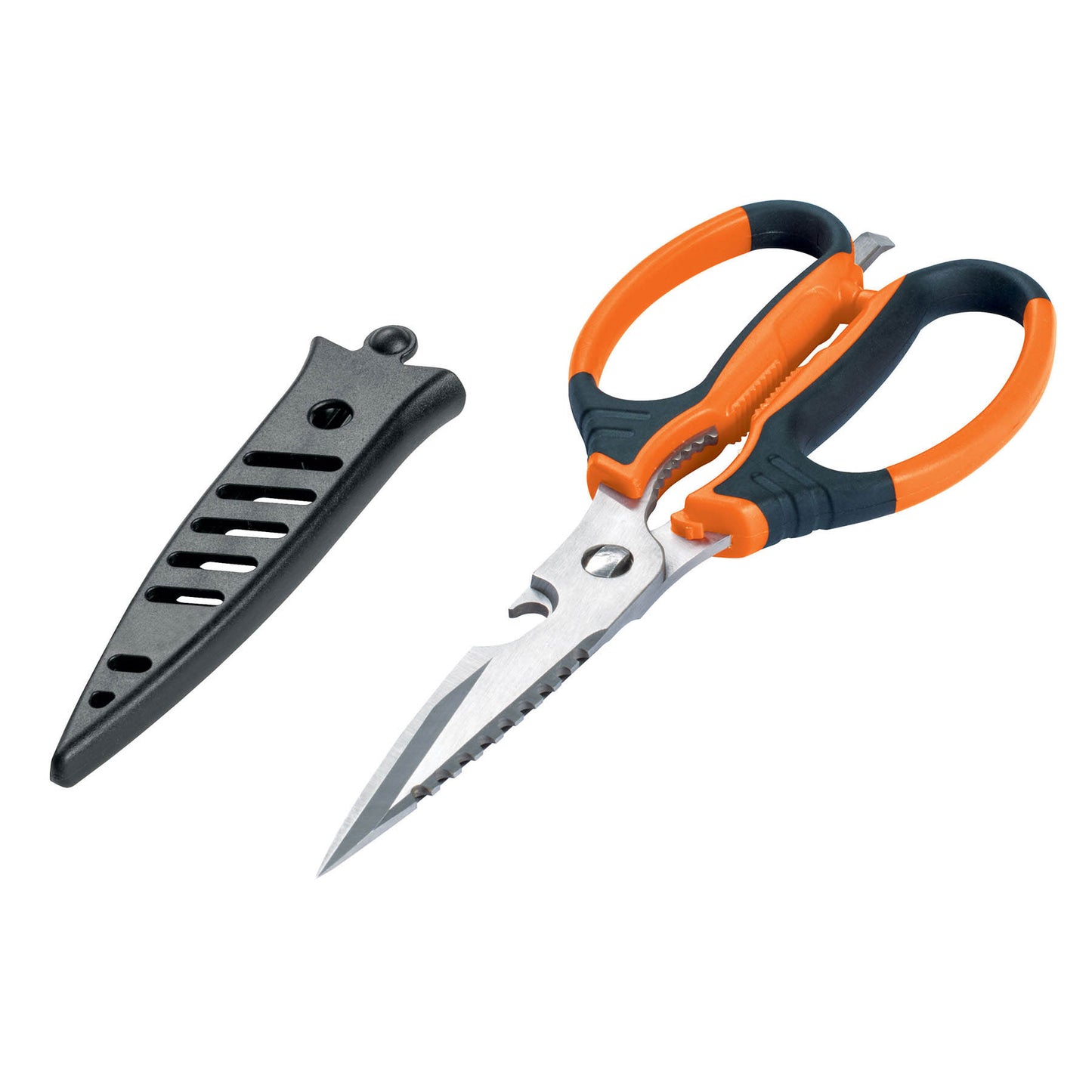 Tijera multiusos para cocina, 8", acero inoxidable