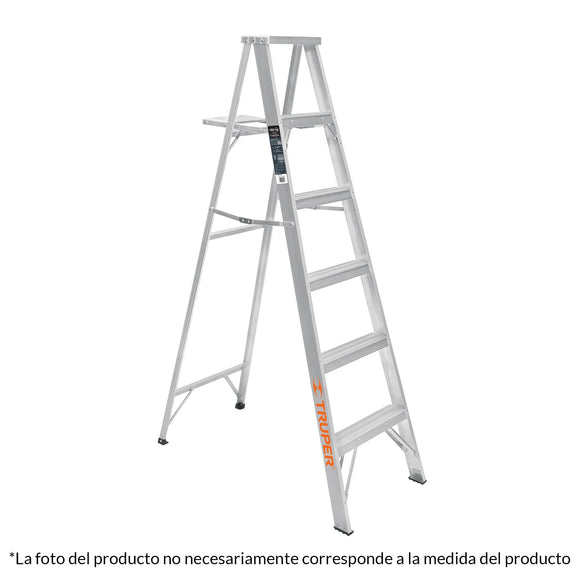 ESCALERA DE TIJERA, ALUMINIO, TIPO LLL (SELECCIONE EL NUMERO DE PELDAÑOS QUE REQUIERE)