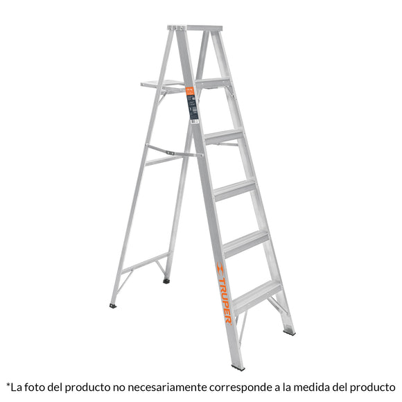 ESCALERA DE TIJERA, ALUMINIO, TIPO LL (SELECCIONE EL NUMERO DE PELDAÑOS QUE REQUIERE)