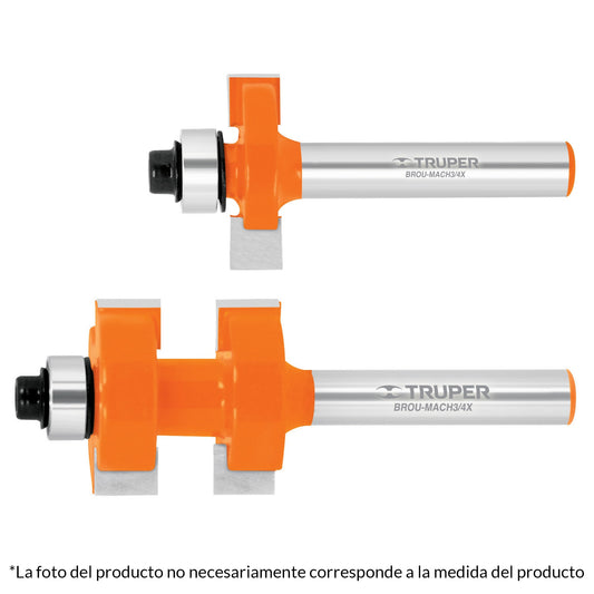 JUEGO DE MACHIMBRADOR, 7/8", CON BALERO  CÓDIGO: 10672  CLAVE: BROU-MACH7/8X