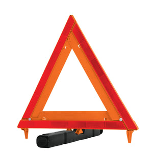 TRIÁNGULO DE SEGURIDA, PLEGABLE, DE PLÁSTICO, 43.5 CM  CÓDIGO: 10942  CLAVE: TRISE-435