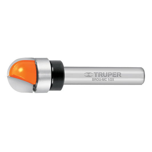 BROCA PARA ROUTER, MEDIA CAÑA, 1/2" CON BALERO  CÓDIGO: 11464  CLAVE: BROU-MC1/2X