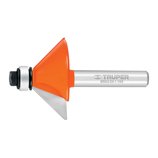 BROCA PARA ROUTER, CHAFLÁN, 1-1/4" CON BALERO  CÓDIGO: 11468  CLAVE: BROU-CH1-1/4X