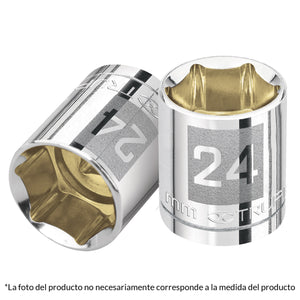 DADO DE 6 PUNTAS, STANDARD, CUADRO 1/2" DE 3/8" A 1/2" de 1-1/4" - Electrum Digital