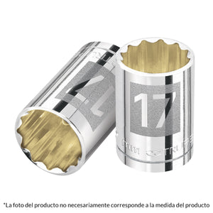 DADO DE 12 PUNTAS, STANDARD, CUADRO 1/2" DE 7/8"A 1/2" de 1-1/4" - Electrum Digital