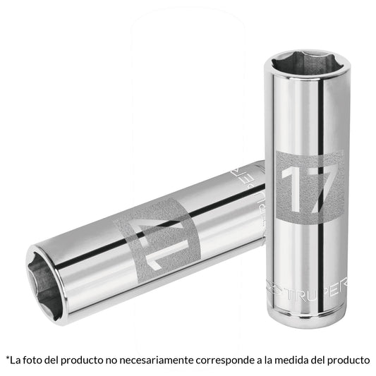 DADO DE 6 PUNTAS, MILIMÉTRICO, CUADRO 1/2" DE 10MM  A 1/2" DE 19MM - Electrum Digital