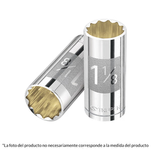 DADO DE 12 PUNTAS, LARGO, STANDARD, CUADRO 1/2" DE 1/2" A  1/2" de 1-1/8" - Electrum Digital