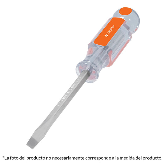DESARMADOR PLANO, BARRA CUADRADA, MANGO ACETATO - Electrum Digital