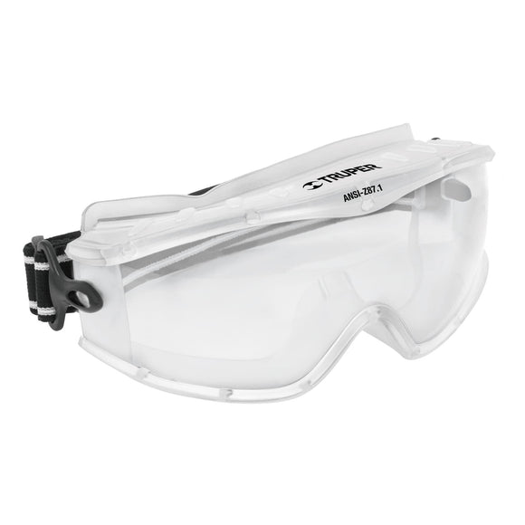 GOGGLES DE SEGURIDAD, PROFESIONALES, MICA TRANSPARENTE  CÓDIGO: 14214  CLAVE: GOT-X - Electrum Digital