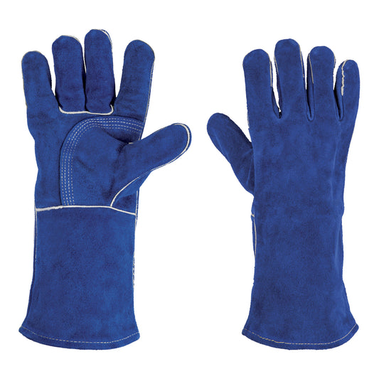 GUANTES AZULES REFORZADOS PARA SOLDADOR  CÓDIGO: 15246  CLAVE: GU-515