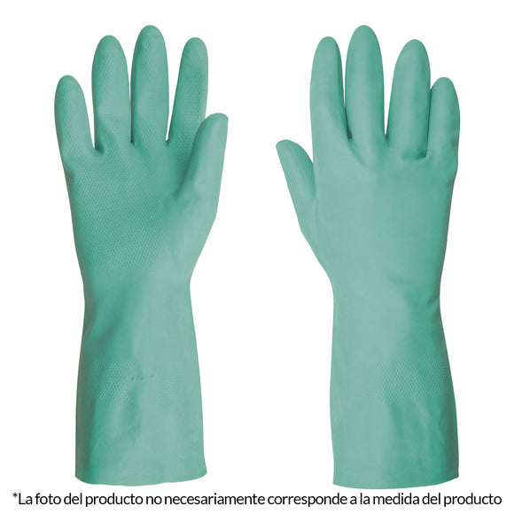 GUANTES DE NITRILO VERDE, MULTIUSOS