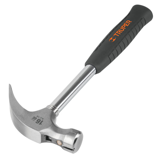 MARTILLO PULIDO 16 OZ, UÑA CURVA, MANGO TUBULAR CON NEOPRENO  CÓDIGO: 16700  CLAVE: SJ-16