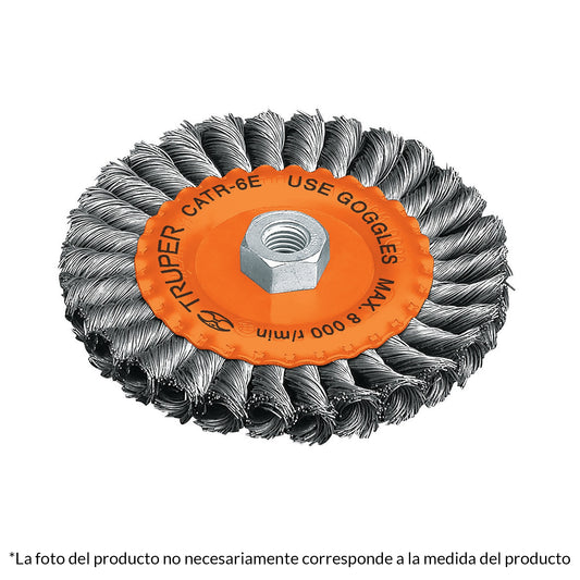 CARDA TRENZADA CIRCULAR, PARA ESMERILADORA