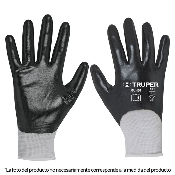 GUANTES DE POLIÉSTER CON RECUBRIMIENTO DE NITRILO