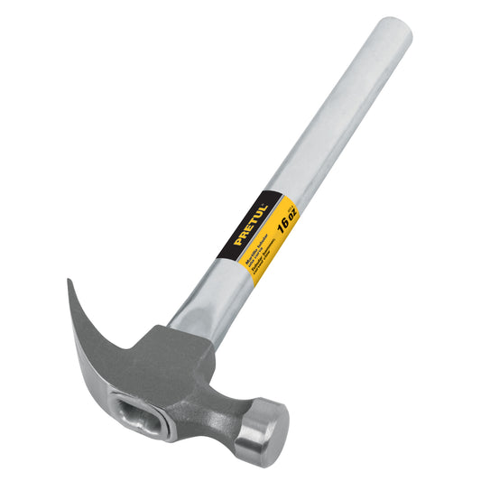 MARTILLO UÑA CURVA 16 OZ, MANGO TUBULAR, PRETUL  CÓDIGO: 20595  CLAVE: MT-16P