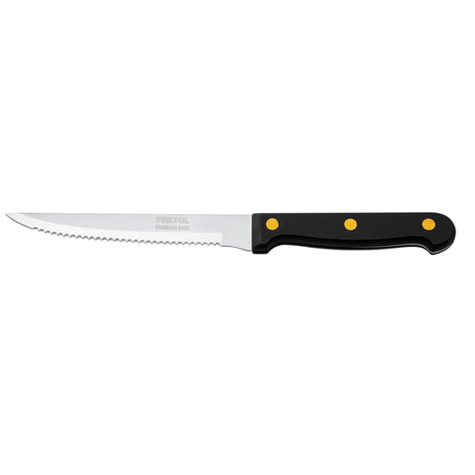 CUCHILLO PARA ASADO CON SIERRA, MANGO PLÁSTICO, 5"  CÓDIGO: 23092  CLAVE: CUCH-P52