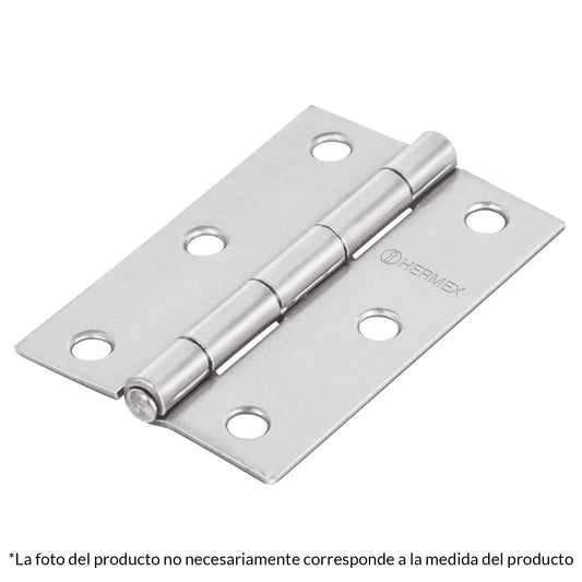 BISAGRA RECTANGULAR, ACERO PULIDO