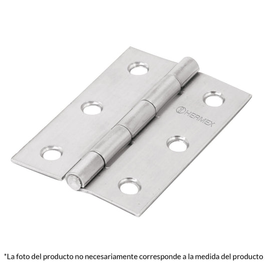 BISAGRA RECTANGULAR, ACERO INOXIDABLE