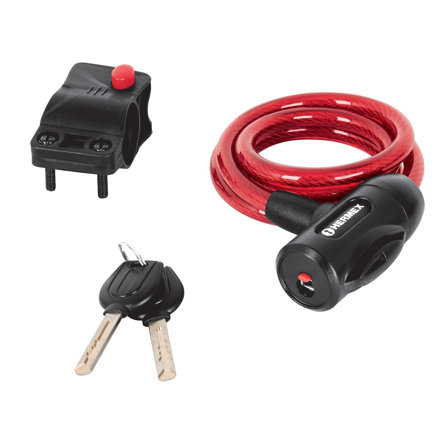 CANDADO DE CABLE CON LLAVE, 10 MM X 1.0 M  CÓDIGO: 43922  CLAVE: CB-10