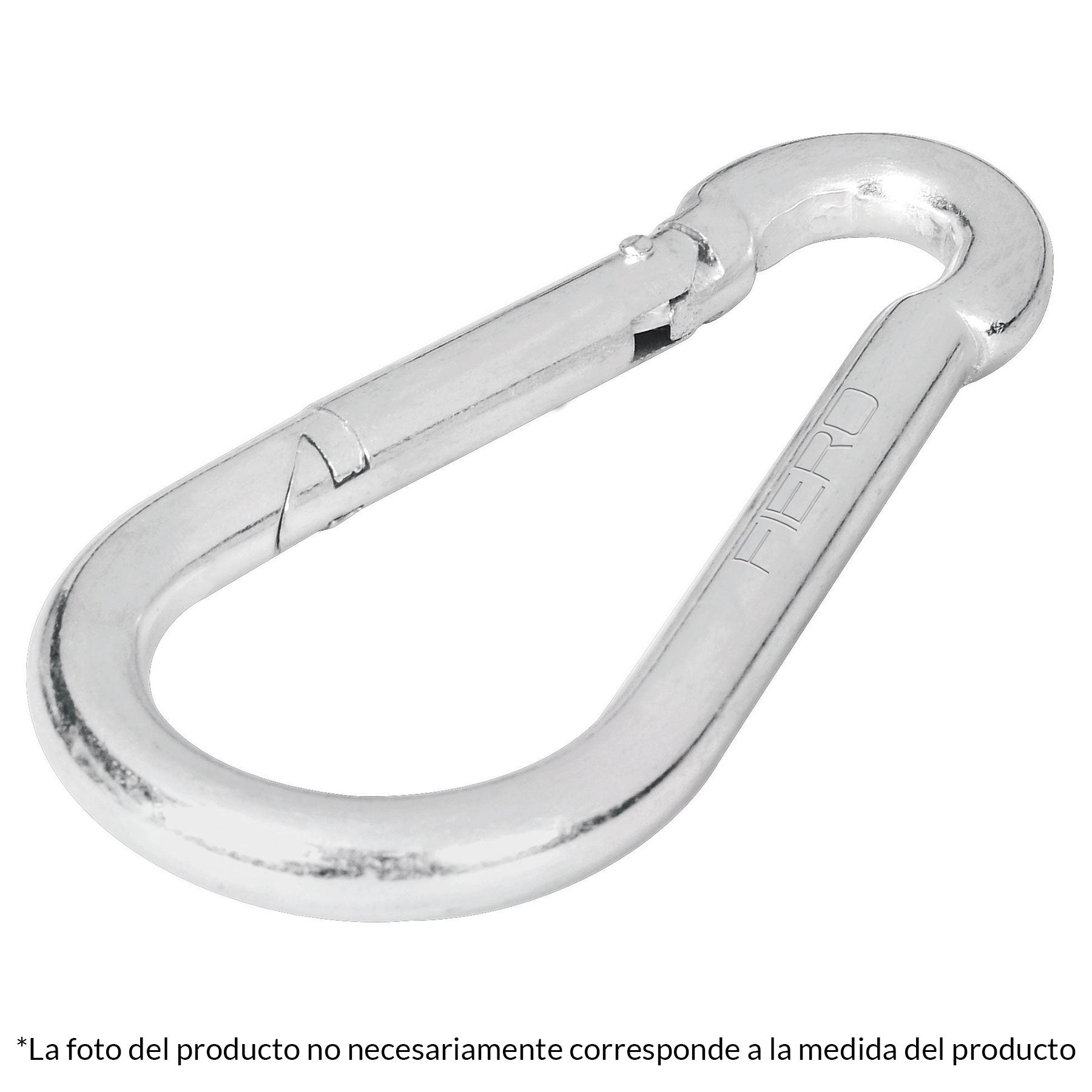 BANDOLA MOSQUETÓN, DE ACERO, 3/16" A 1/2" - Electrum Digital