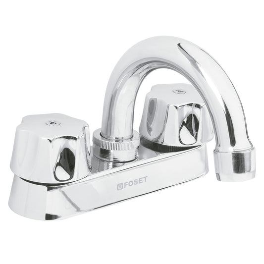 MEZCLADORA PARA LAVABO, HEXAGONALES, CUELLO CURVO, BASIC  CÓDIGO: 49236  CLAVE: M-050 - Electrum Digital